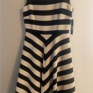 Black and White Striped Dress